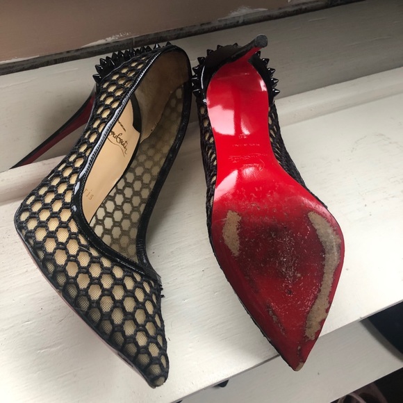 Christian Louboutin Guni Mesh Spike Shoe - Picture 5 of 6